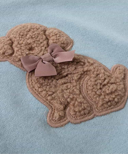 【リンク】柔軟絨毛圖案彈力衛衣家居服