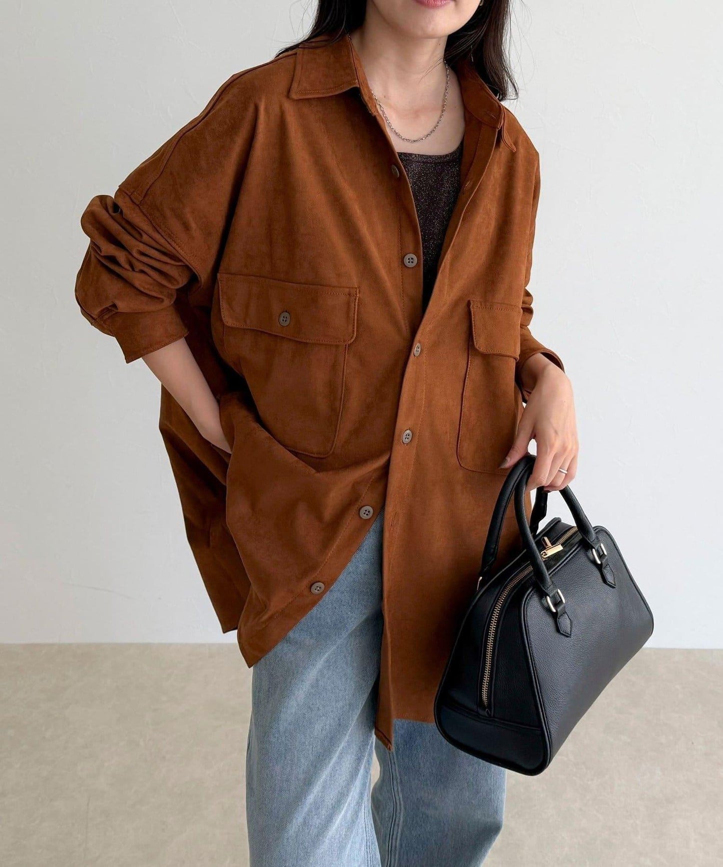 【LANCER CLOTHING CORPORATION】寬鬆麂皮絨襯衫