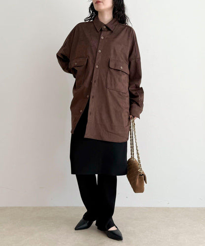 【LANCER CLOTHING CORPORATION】寬鬆麂皮絨襯衫