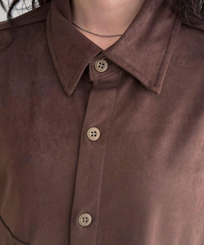 【LANCER CLOTHING CORPORATION】寬鬆麂皮絨襯衫