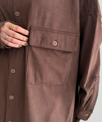 【LANCER CLOTHING CORPORATION】寬鬆麂皮絨襯衫