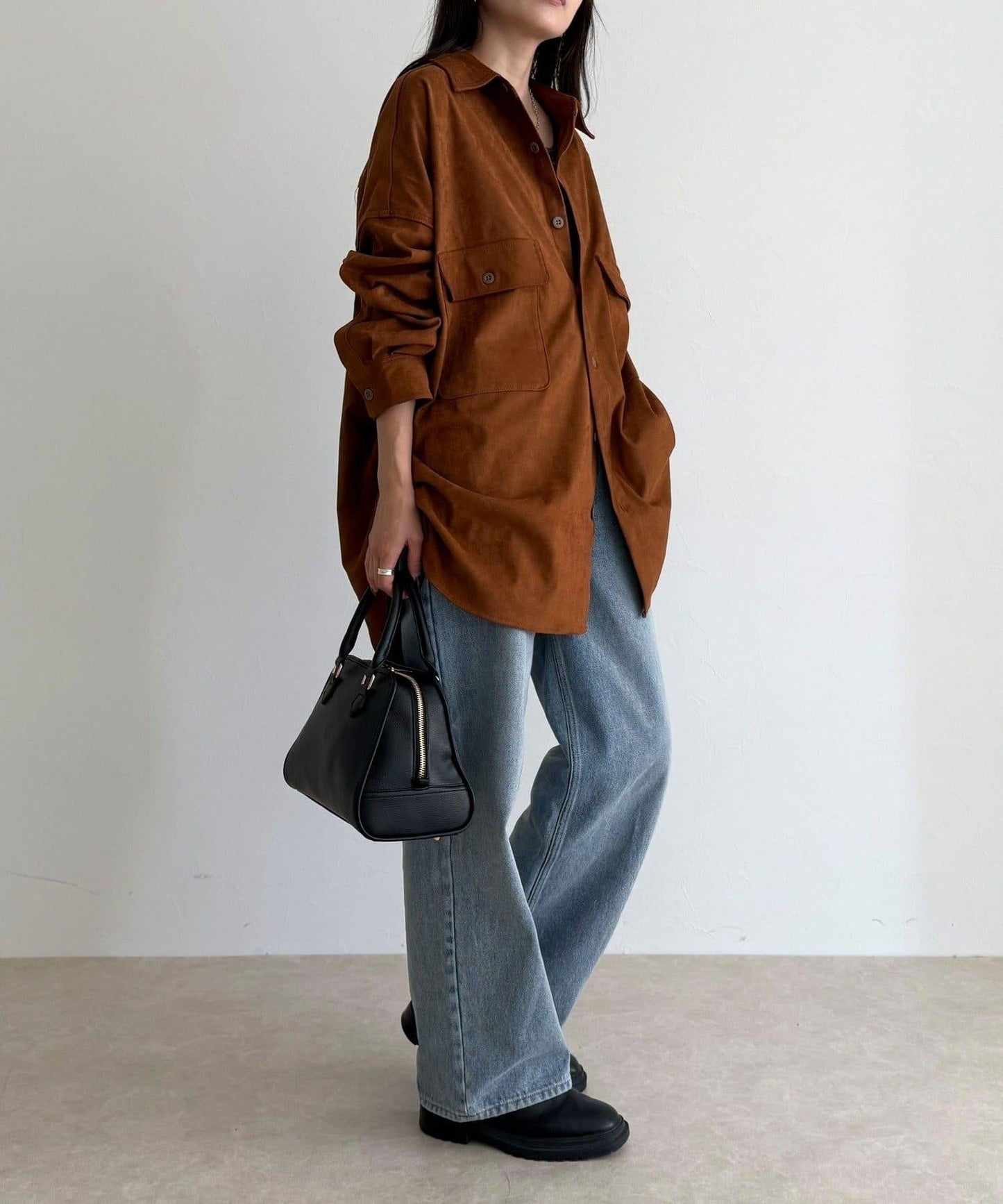 【LANCER CLOTHING CORPORATION】寬鬆麂皮絨襯衫