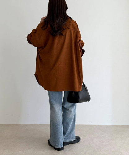 【LANCER CLOTHING CORPORATION】寬鬆麂皮絨襯衫