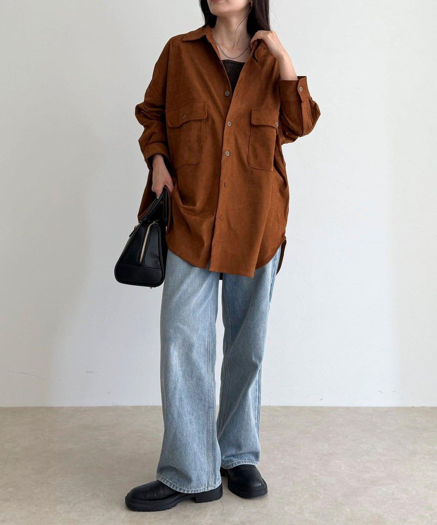 【LANCER CLOTHING CORPORATION】寬鬆麂皮絨襯衫