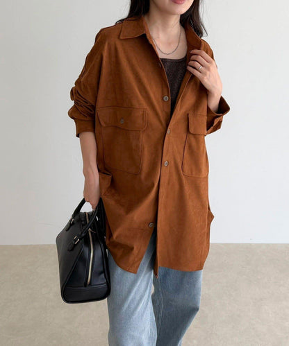 【LANCER CLOTHING CORPORATION】寬鬆麂皮絨襯衫