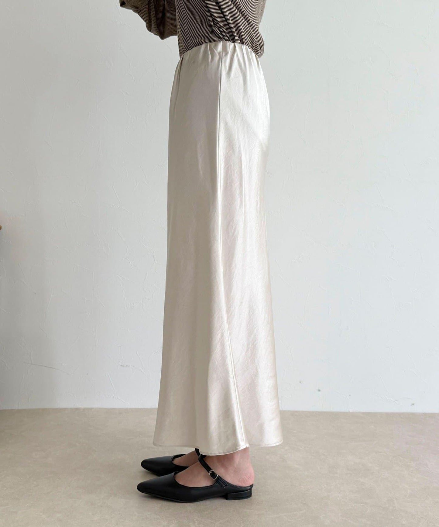 絲滑厚重緞面半身裙