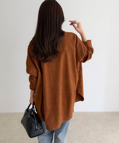 【LANCER CLOTHING CORPORATION】寬鬆麂皮絨襯衫