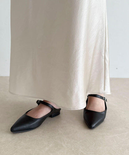 絲滑厚重緞面半身裙