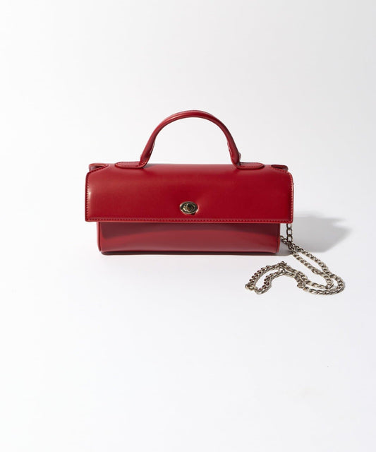 橫款光滑單肩包