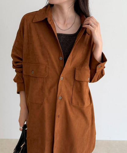 【LANCER CLOTHING CORPORATION】寬鬆麂皮絨襯衫