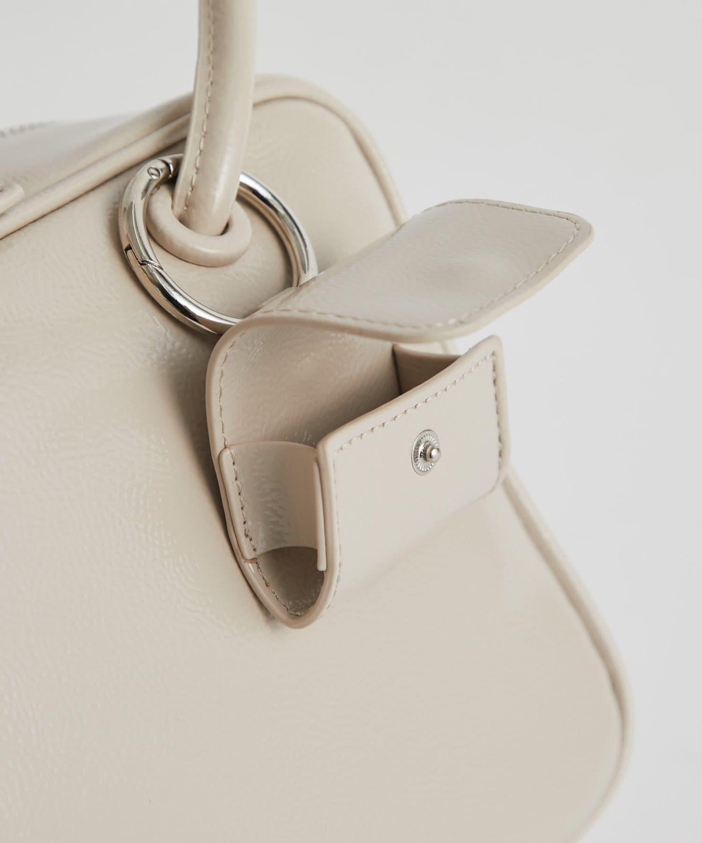 【cache cache】漆皮中號波士頓包