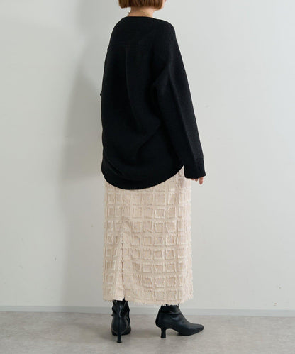 主打單品◎方格提花修身半身裙