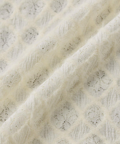 《著るだけでお灑落見え》磨毛蕾絲套頭衫