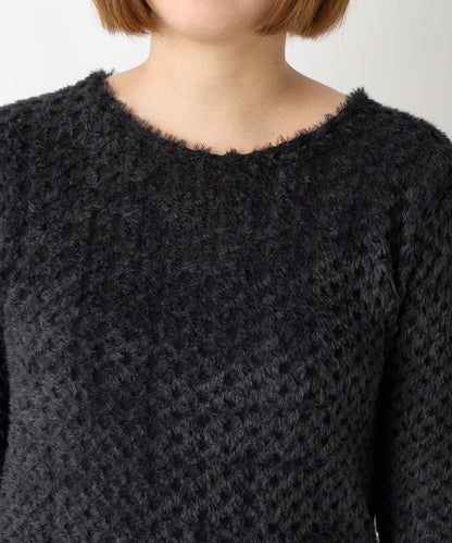 《著るだけでお灑落見え》磨毛蕾絲套頭衫