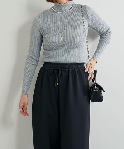 低調時尚亮片高領衫