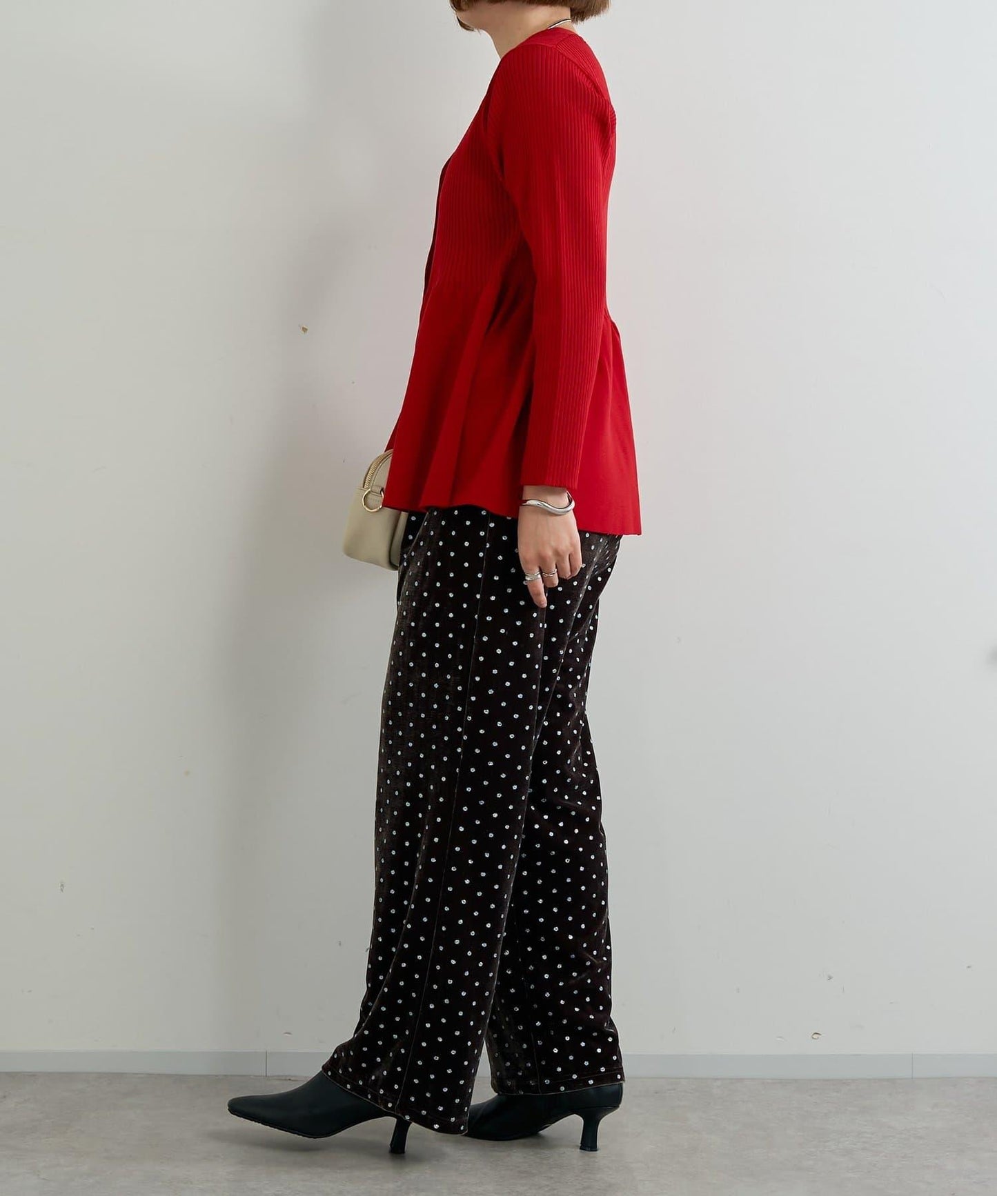 大人可愛荷葉邊針織開衫