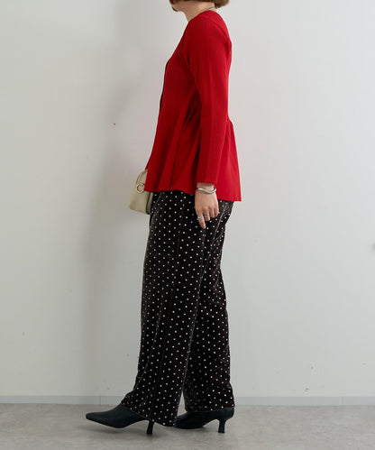 大人可愛荷葉邊針織開衫