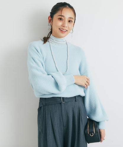 日常百搭◎仿貉子毛針織衫