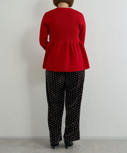 大人可愛荷葉邊針織開衫