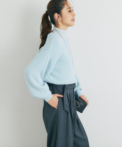 日常百搭◎仿貉子毛針織衫