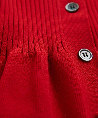 大人可愛荷葉邊針織開衫