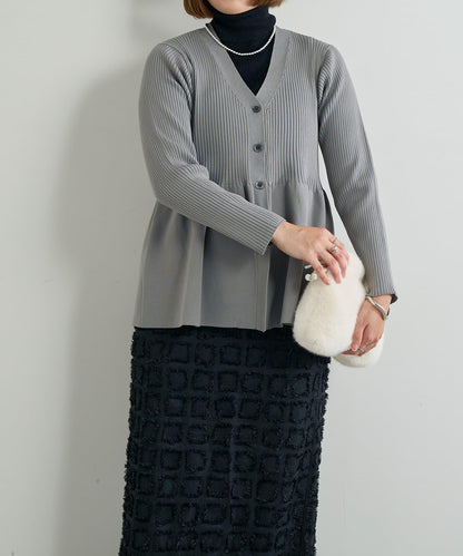 大人可愛荷葉邊針織開衫