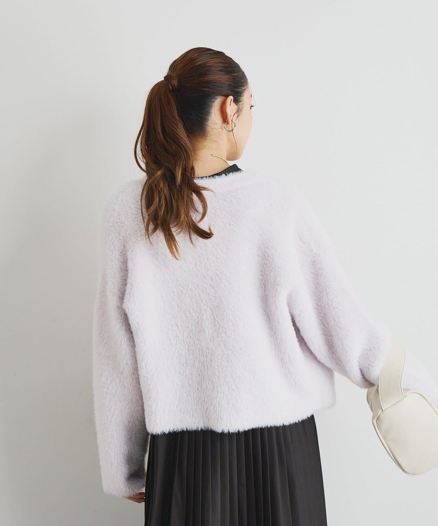 《シック&エレガントに》高腰拼接百褶連衣裙