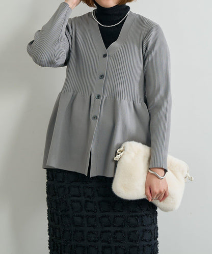 大人可愛荷葉邊針織開衫