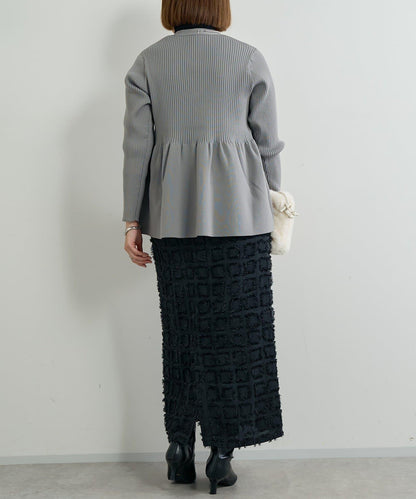 主打單品◎方格提花修身半身裙