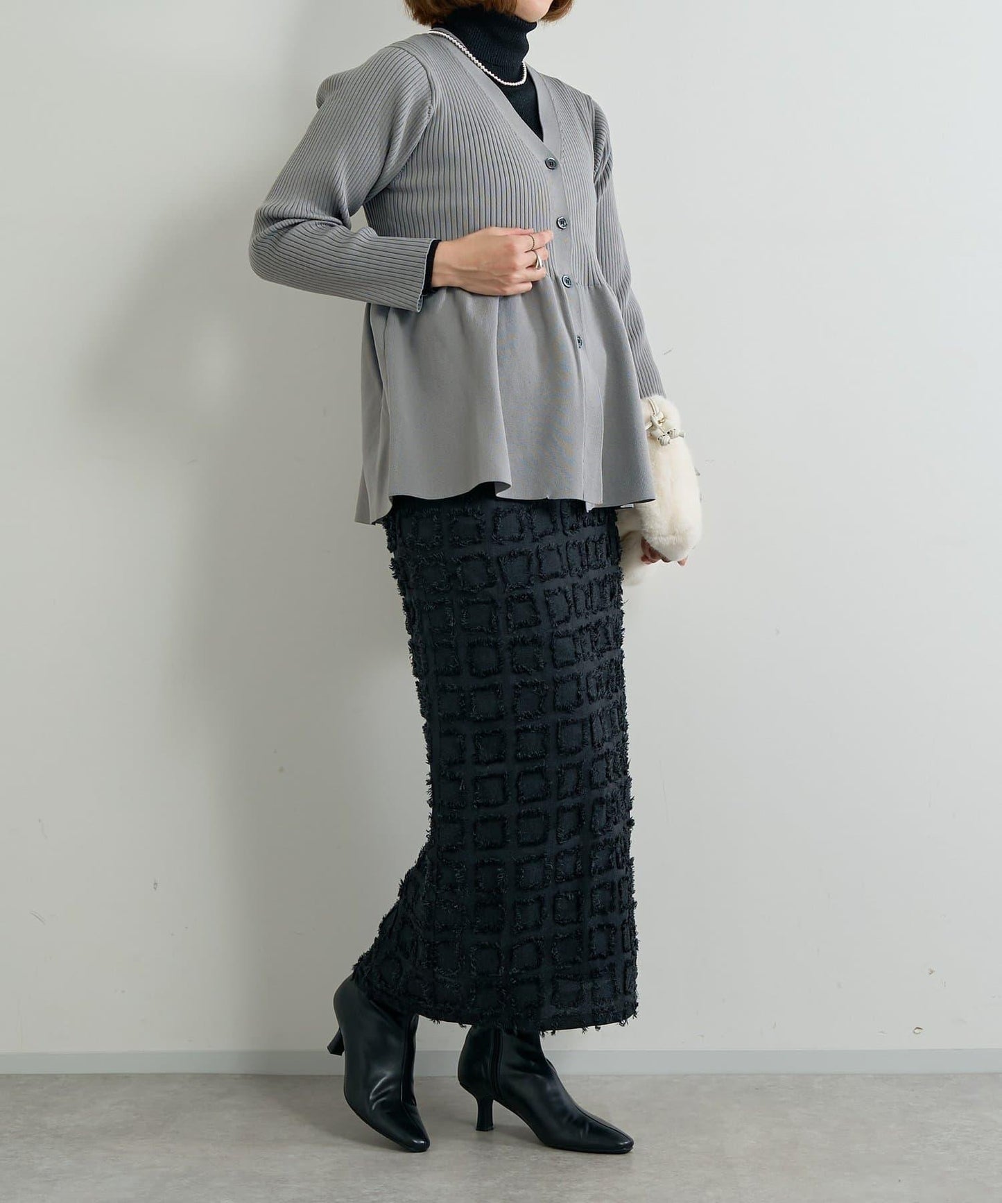 低調時尚亮片高領衫