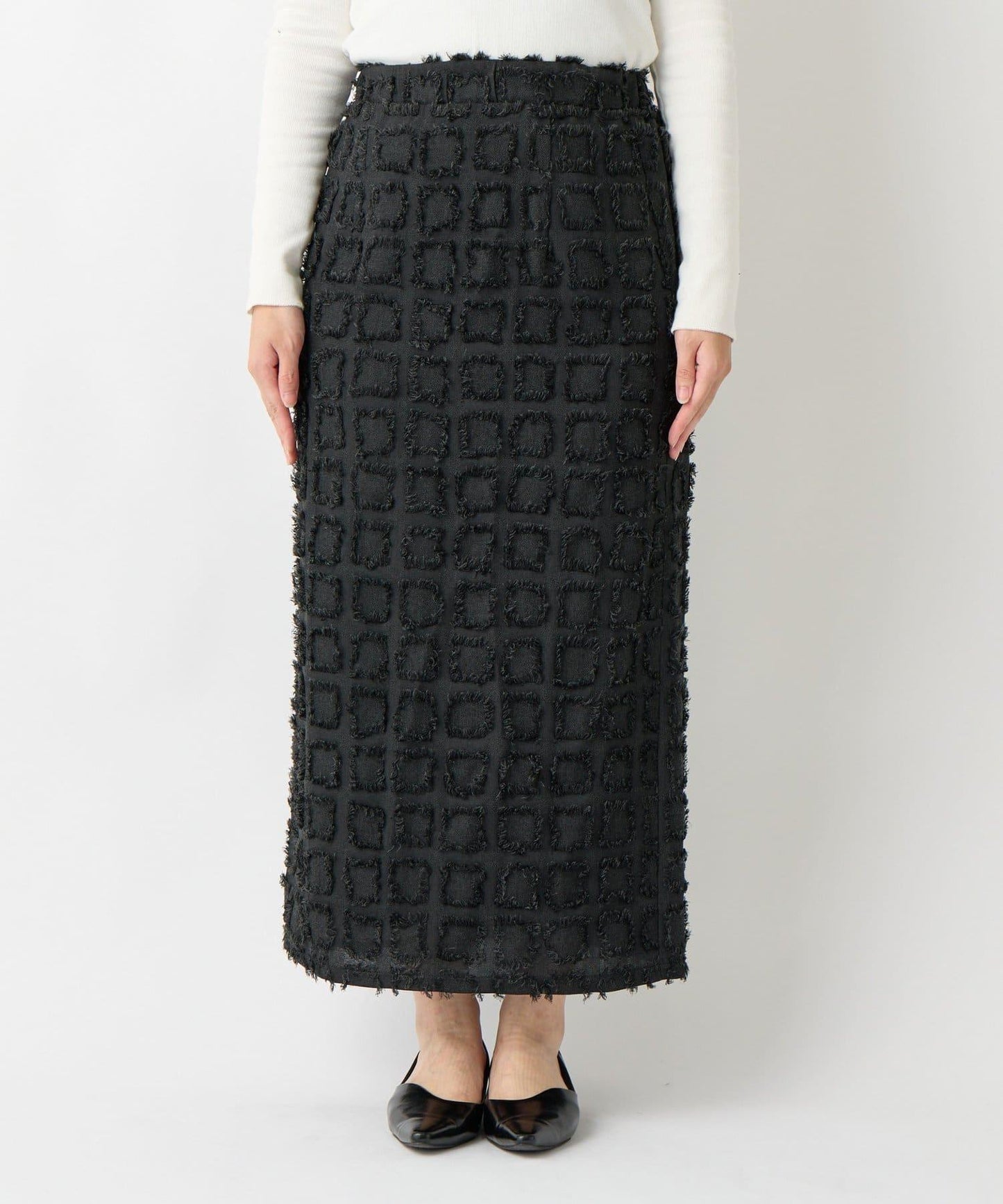 主打單品◎方格提花修身半身裙