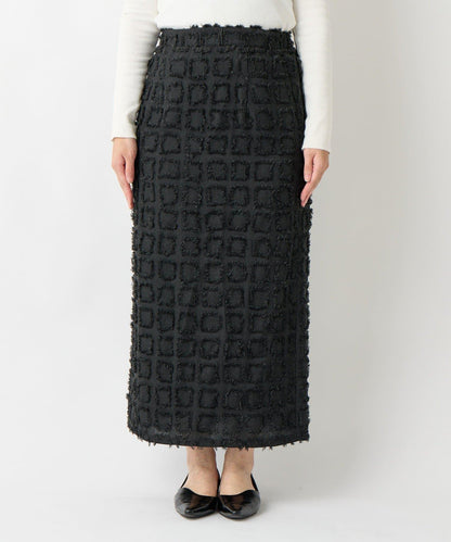 主打單品◎方格提花修身半身裙