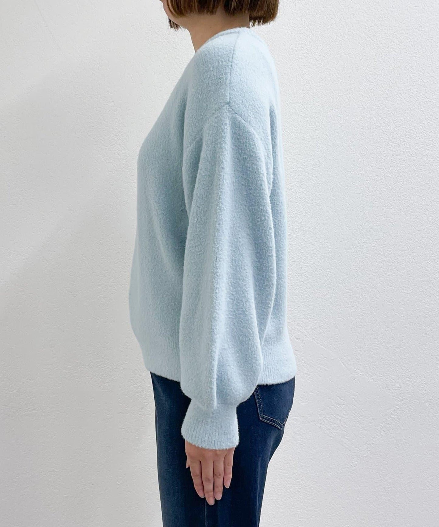 日常百搭◎仿貉子毛針織衫