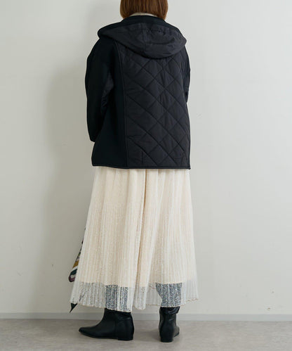 優雅氣質蕾絲百褶長裙