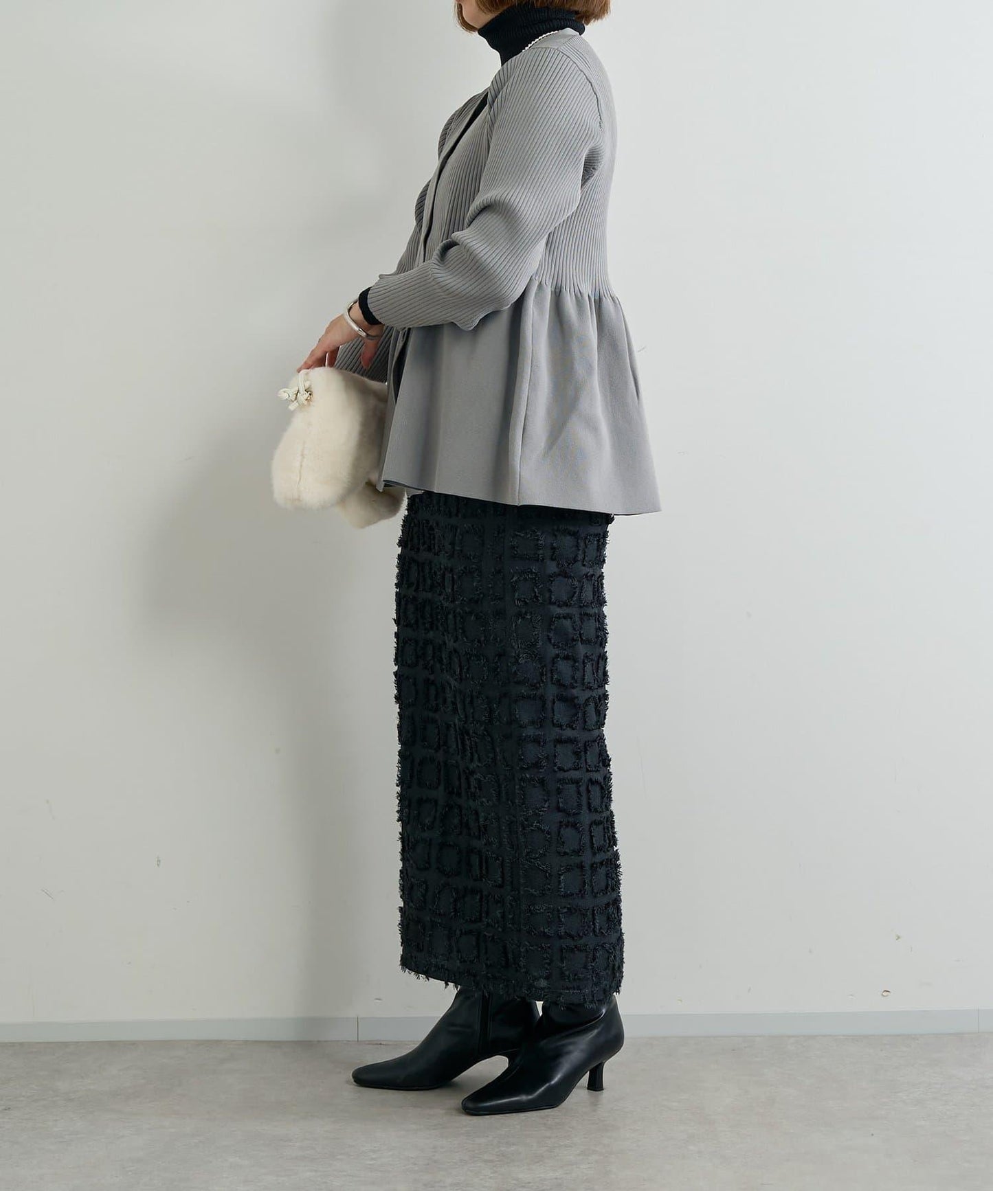 低調時尚亮片高領衫