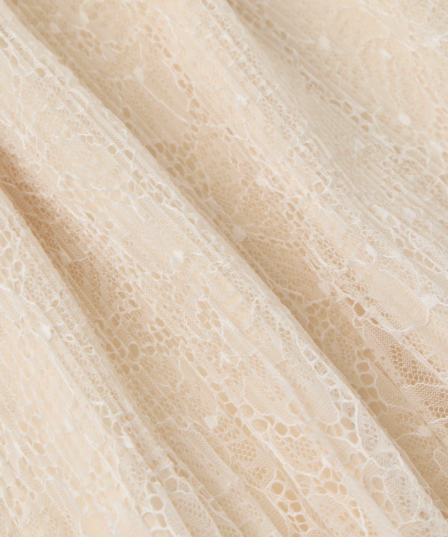 優雅氣質蕾絲百褶長裙