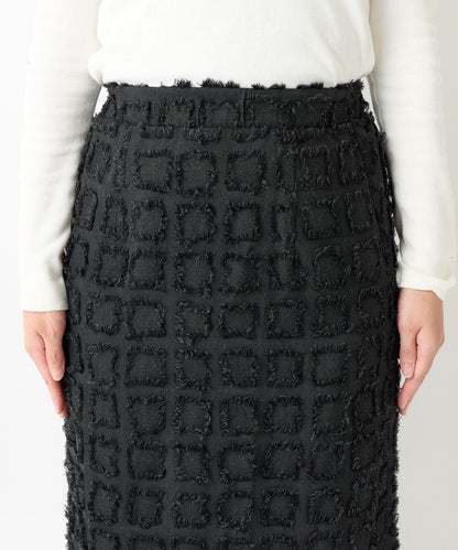 主打單品◎方格提花修身半身裙