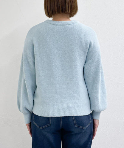 日常百搭◎仿貉子毛針織衫