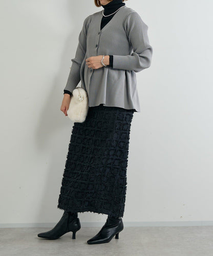 大人可愛荷葉邊針織開衫