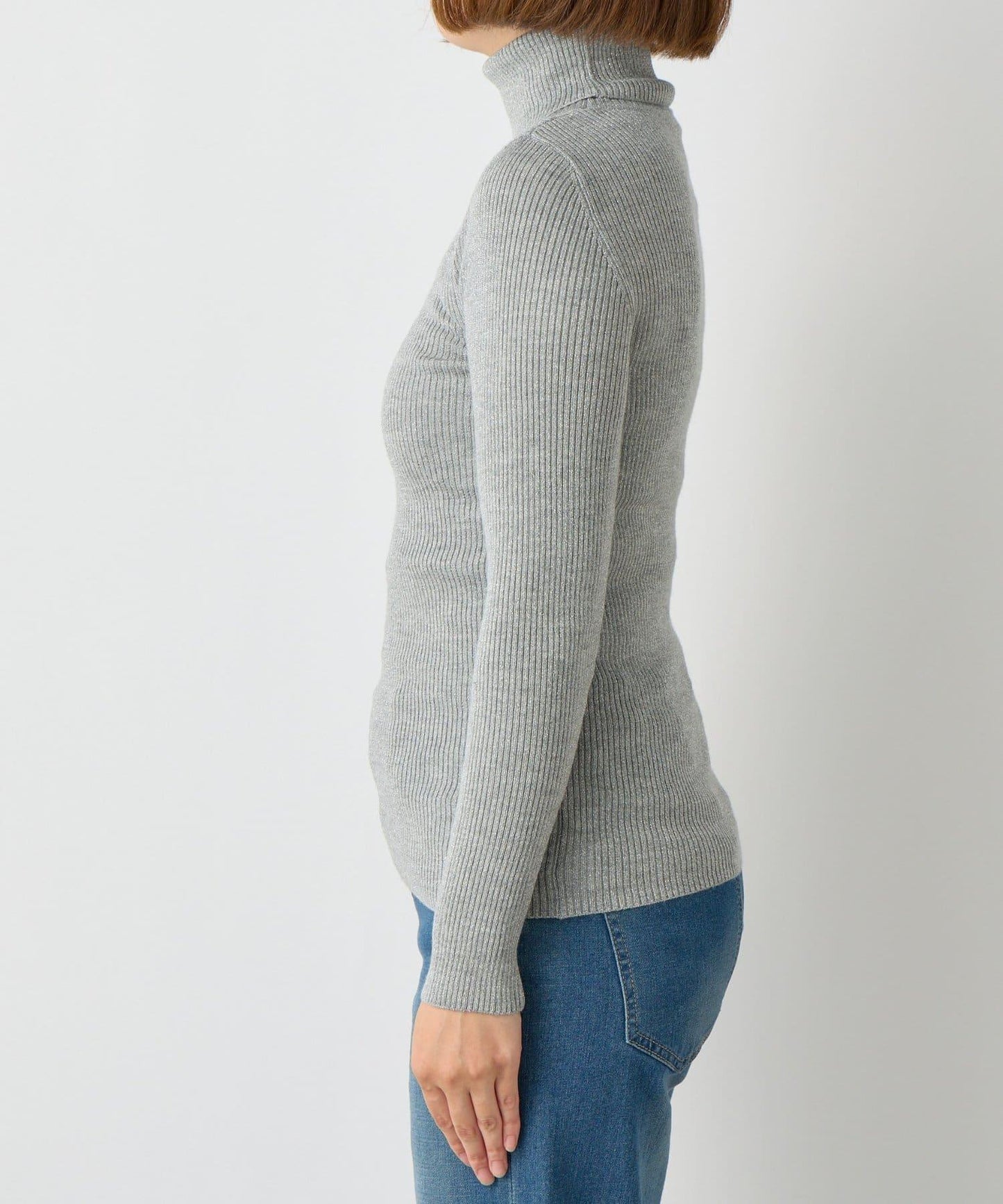 低調時尚亮片高領衫