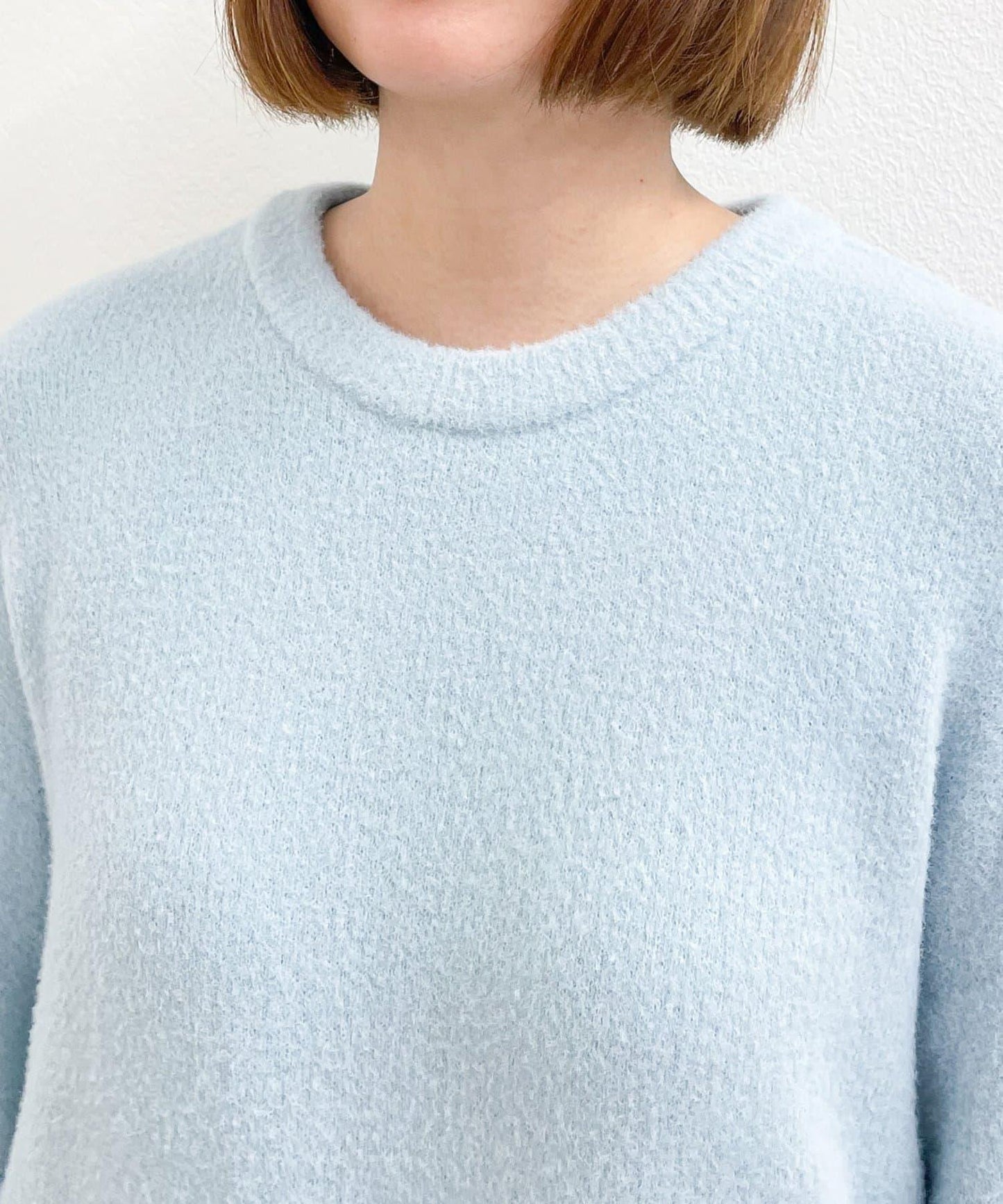 日常百搭◎仿貉子毛針織衫