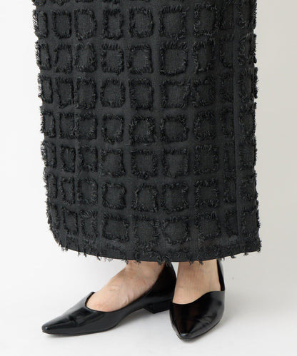 主打單品◎方格提花修身半身裙