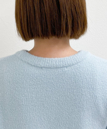 日常百搭◎仿貉子毛針織衫