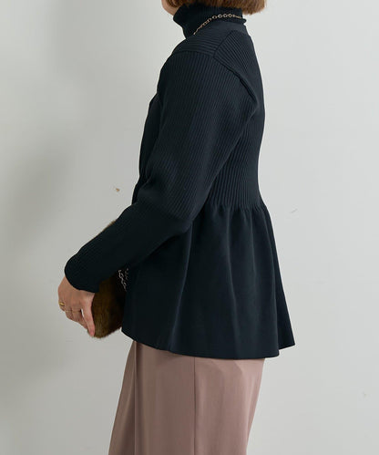 大人可愛荷葉邊針織開衫