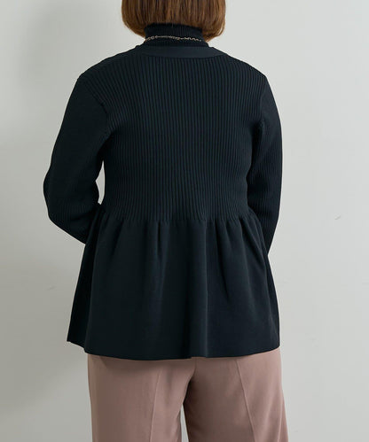 大人可愛荷葉邊針織開衫