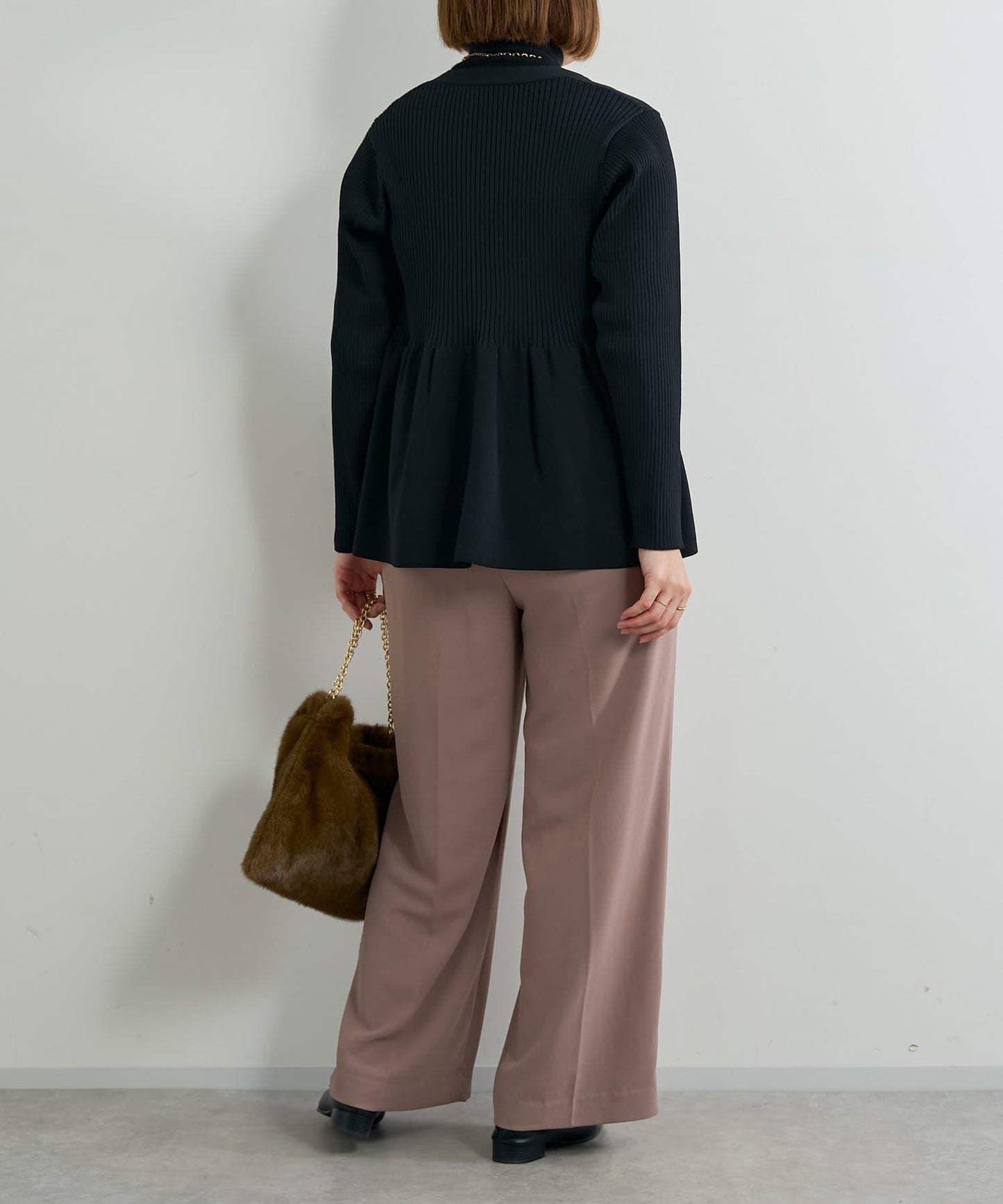 大人可愛荷葉邊針織開衫