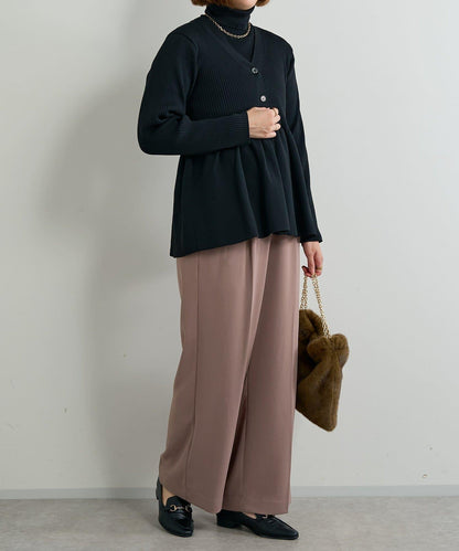 大人可愛荷葉邊針織開衫