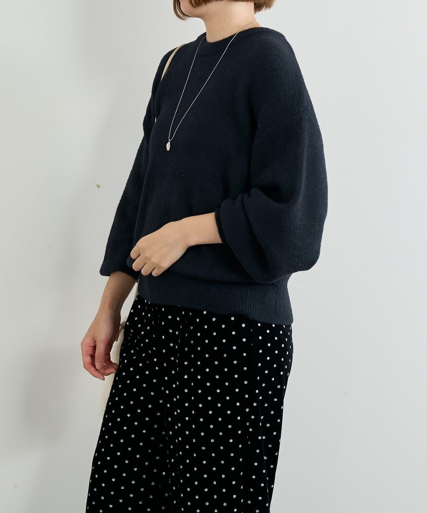 日常百搭◎仿貉子毛針織衫