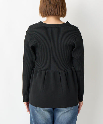 大人可愛荷葉邊針織開衫