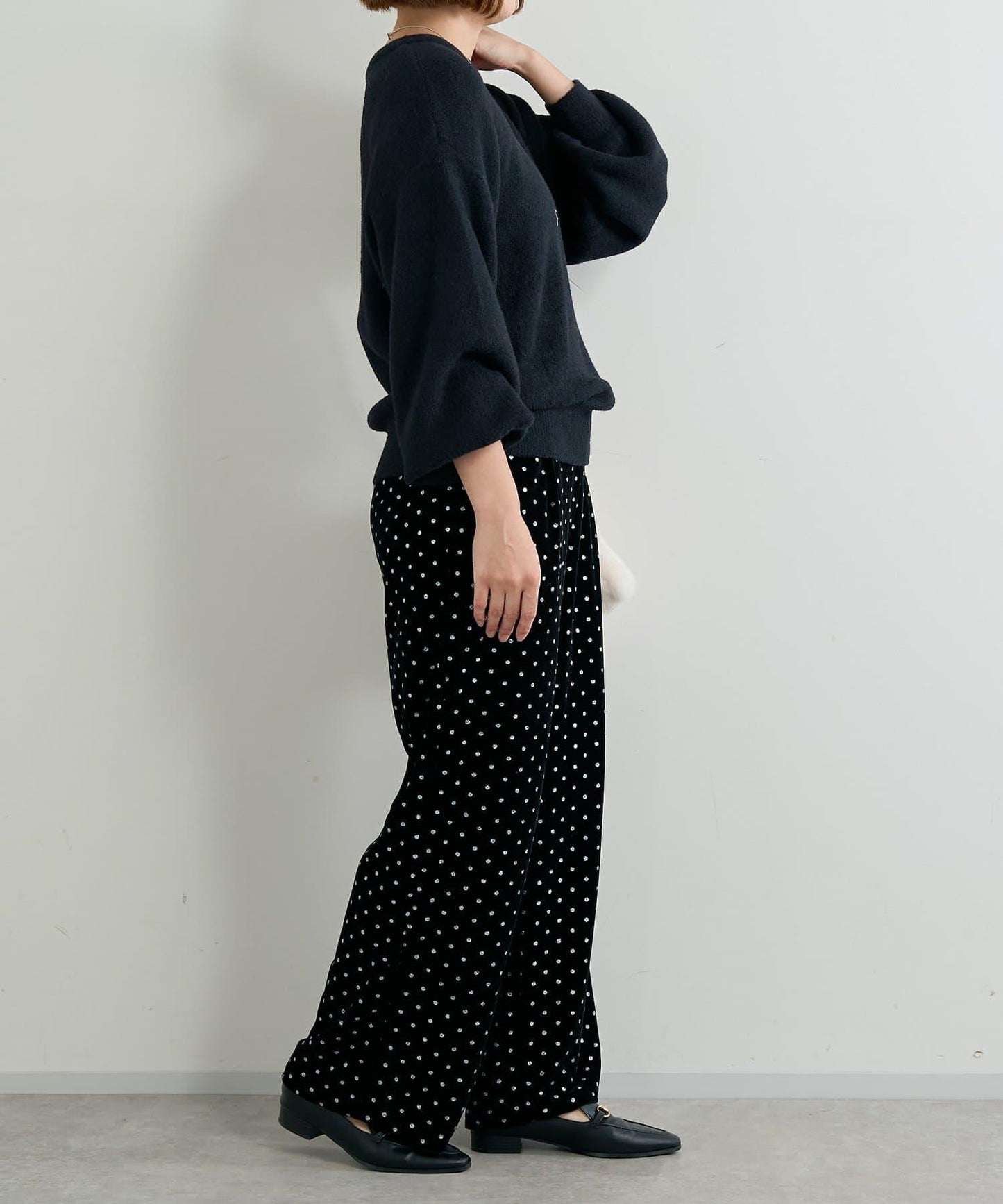 日常百搭◎仿貉子毛針織衫